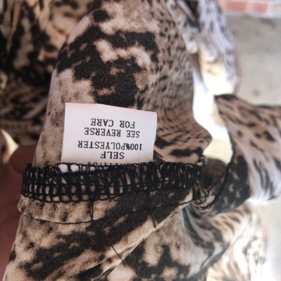 Davi & Dani Animal Python Print Shirt Dress - Picture 11 of 11